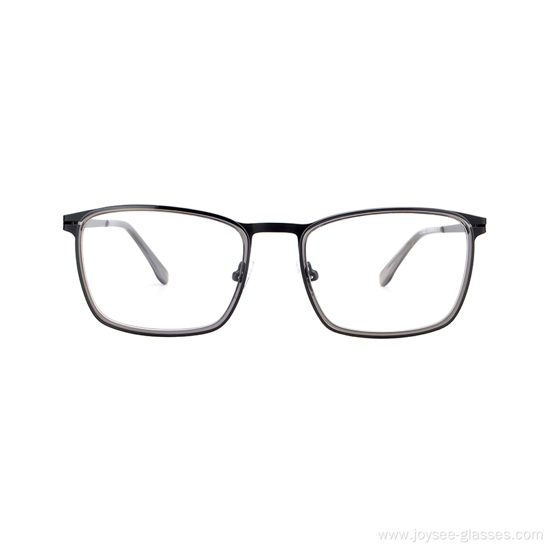 New Europe Style Unisex Full Rim Rectangle Colorful Metal Optical Eyewear