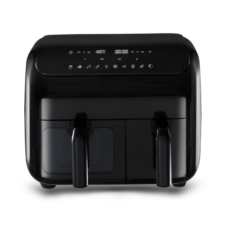 Household 8L Touch Screen Double Air Fryer Electric Deep Fryer Oven Smart Air Fryers With 2 Independent Baskets 2024