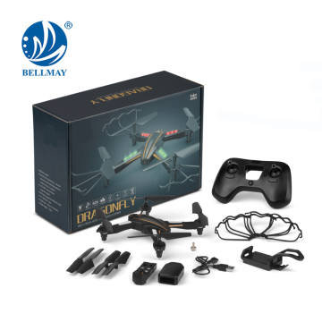 Wifi FPV Control Drone 2.4G 4CH 6 Axis Gyro Long Flight Time RC Drone Kit with 0.3MP Camera