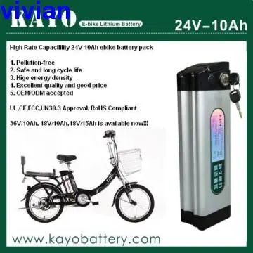 LiFePO4 ebike Battery Pack 24v 10Ah