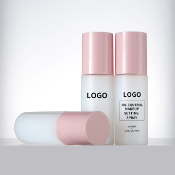 Vegan Pink Waterproof Makeup Setting Spray with Custom Logo