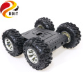 SZDOIT 4WD Metal Smart Robot Car Chassis Kit 130mm Rubber Wheel High Torque DC Motor Heavy Load DIY For Arduino Education DIY