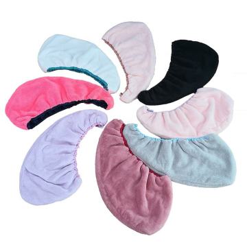 2-layers satin hair care dry turban wrap towel