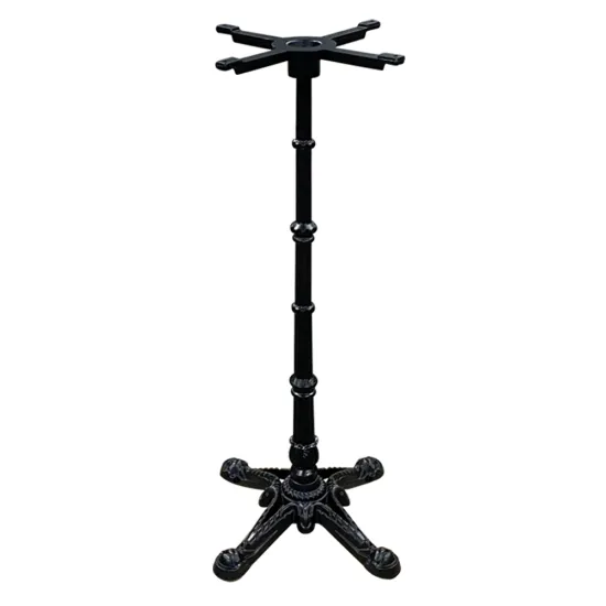 High Black Cast Iron Stable Kitchen Table Base