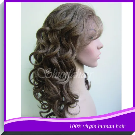 100% human virgin hair lace front wig
