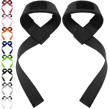 Spandex Weight Lifting Straps with Neoprene Padding - Deadlift & Powerlifting Gear for Men