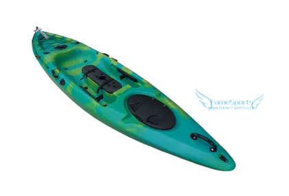 PE Plastic Canoe One Person kayak Fishing Summer Water Rowing Boats
