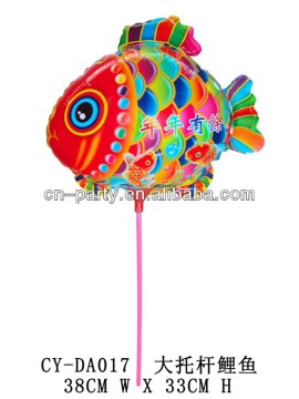 Mini Balloons with cup and stick,color fish-DA0017