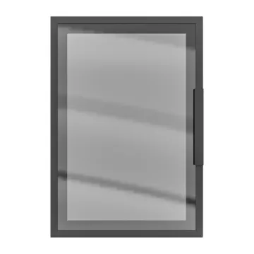 Aluminum Profile Cabinet with Glass Door Frames and Shutters