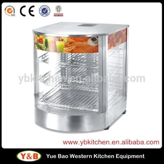 Glass food warmer display showcase / Pie Warmer Showcase
