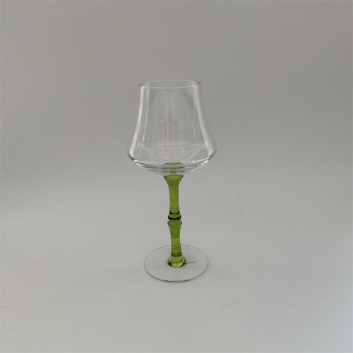 Creative design bamboo joint stem wine glass