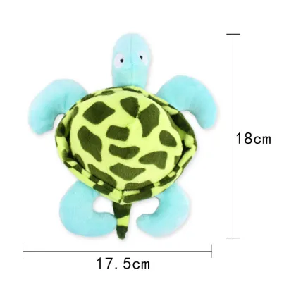 Interactive Plush Turtle Dog Toy with Sound