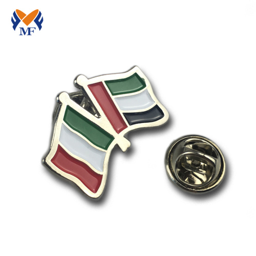 Custom Metal Art National Flag Badge Revers Pins