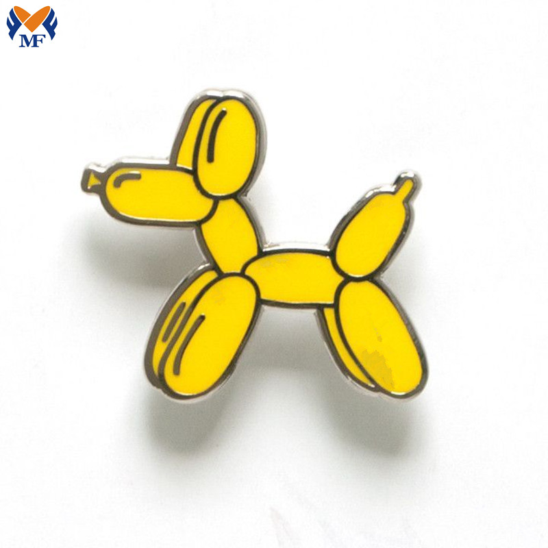 Reka Bentuk Logam Custom Enamel Balloon Dog Pin