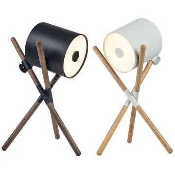 Wooden Small Table Lamp