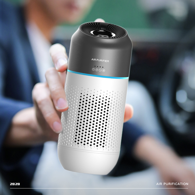 Portable car air purifier hepa filter mold