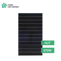 HJT แผงโซลาร์เซลล์ 570w โมดูลมุงด้วยพลังงานแสงอาทิตย์