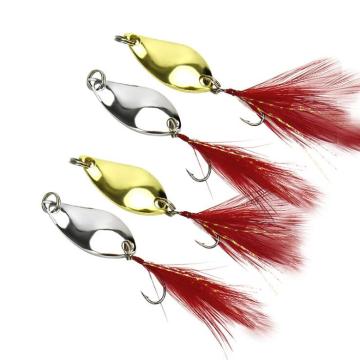 Hot Sale! New Arrival 2.5G/3.5G Metal Fishing Lures with Rotating Sequins and Feathers