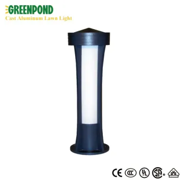 Premium Glass Cover Cast Aluminum Lawn Lamp