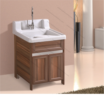 Vessel Sink Stainless Steel Small Laundry Tub Cabinet