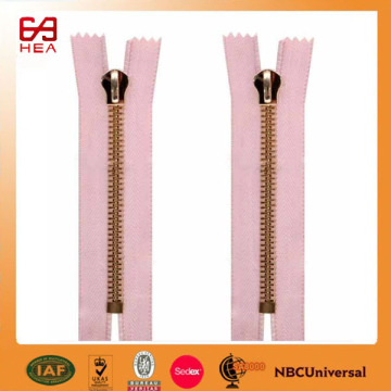 #8 lighter golden standard teeth tape brass metal zipper for shoes