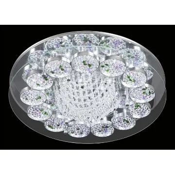 circle led crystal ceiling lamps pendant chandelier