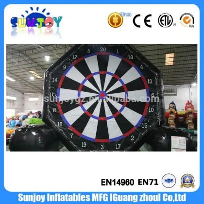 Custom giant sports game inflatable soccer dart board
