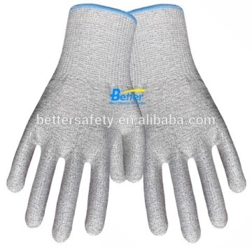 Excellent HPPE Knitted Cut Resistant Gloves Un-Coated