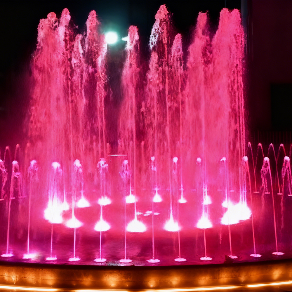 Ornamento de quintal de fonte seca quadrada ao ar livre