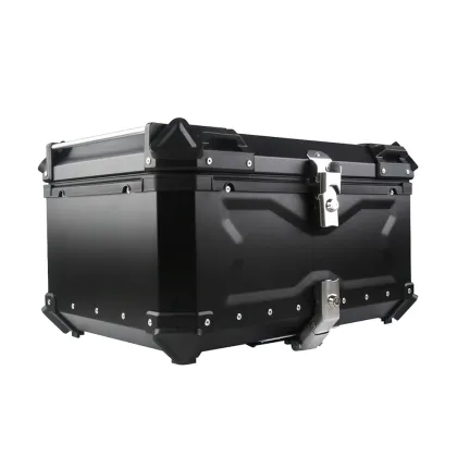 TERFU 65L Universal Motorcycle Aluminum Alloy Rear Trunk Luggage Case - Waterproof Tail Box