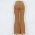 Wholesale Ladies Brown Flare Jeans