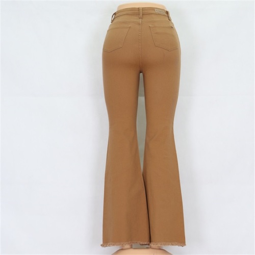 Großhandel Damen Brown Flare Jeans