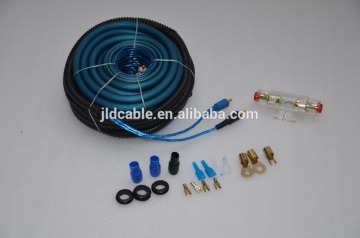 4AGU Frosted Blue and Black Electric Wiring Wiring Hamess Car Amplifier Kits