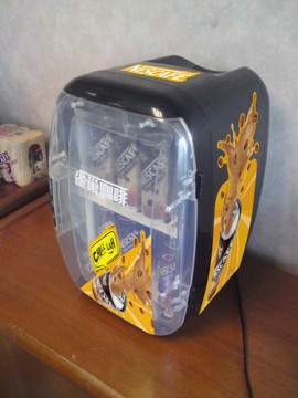 Mini refrigerador promocional com porta translúcida