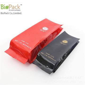 Real Compostable Plastic Gusset Food Coffee Snack Packaging Bag Factory From China