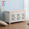 Shoe cabinet storage unit bench shelves Wood Rack