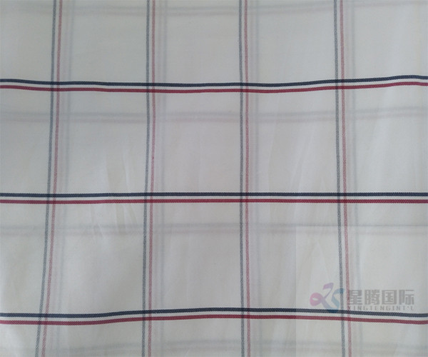 Striped Plain Cotton Yarn Dyed Fabric For Garment2