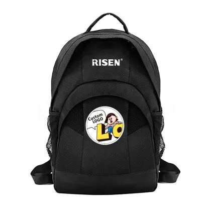 Black outdoor fashion sports waterproof backpack