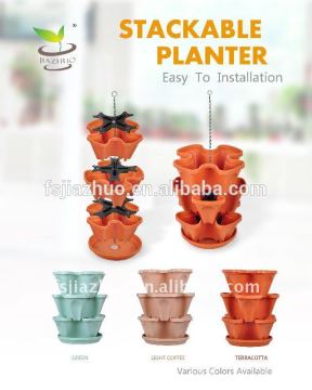wholesale plastic stackable plant pot