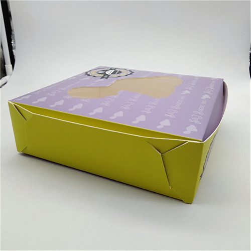 Paperboard Window Pie Box with PE Lock Corner