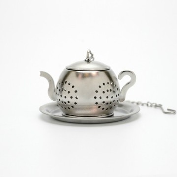 2015 Latest Unique Stainless Steel Teapot shape infuser/Strainer
