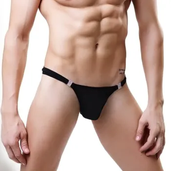 Men's Transparent T-Back Thong Underwear