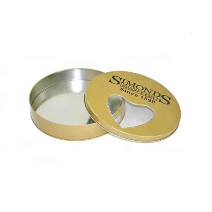 DADI Round Candy Box with Heart Shape Window