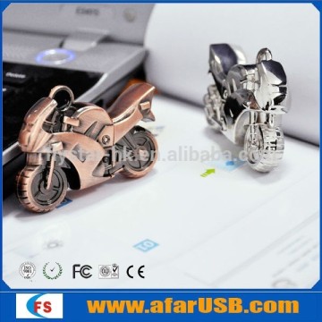 Cool motorcycle shape usb flash drive with three available colors
