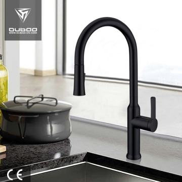 Painting Black Goose Neck Pull Down Kitchen Faucets