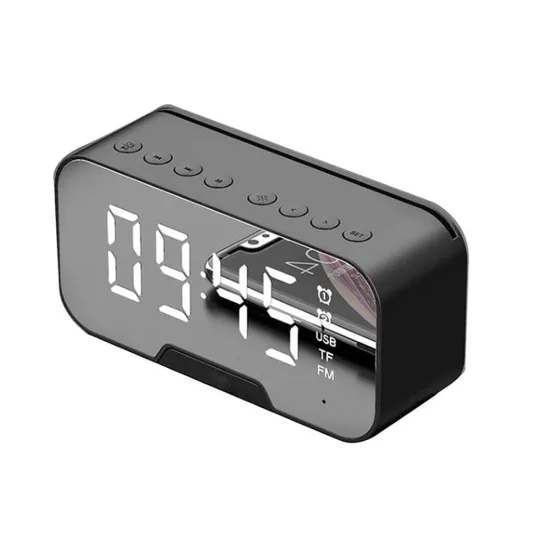 JX 2023 New Design Home Office Alarm Clock with Wireless Bluetooth Speaker