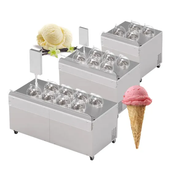 Horizontal 8 Barrels Gelato Mixing Freezing Machine