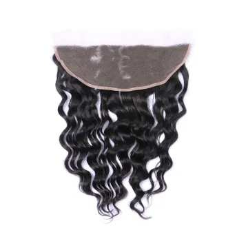 Factory raw indian human ear to ear swiss lace frontal