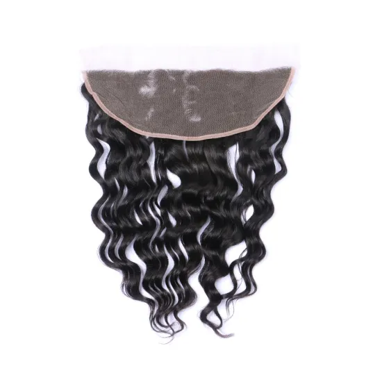Factory raw indian human ear to ear swiss lace frontal
