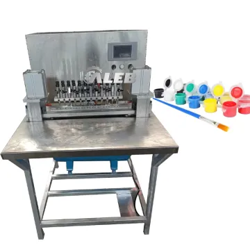 High Efficiency Acrylic Watercolor Paint Filling Machine with Multi-Color Capping and Strip Application